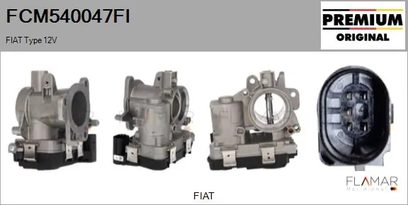 FLAMAR fojtószelep ház - FCM540047FI - TothCarparts