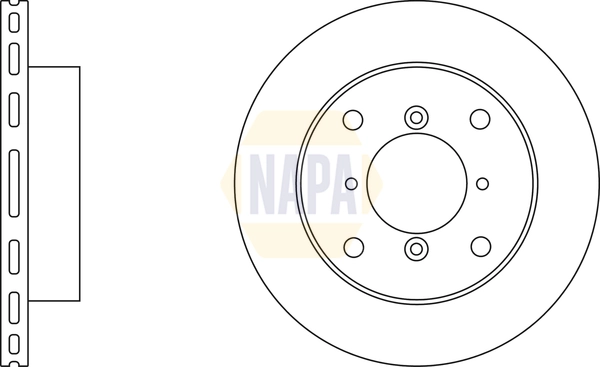 NAPA féktárcsa - NBD5191 - TothCarparts