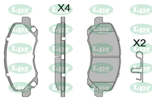 LPR-CN fékbetétkészlet, tárcsafék - 05P1347 - TothCarparts