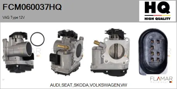 FLAMAR fojtószelep ház - FCM060037HQ - TothCarparts