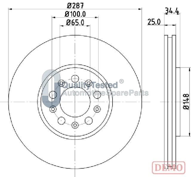 JAPANPARTS féktárcsa - DI0901JM - TothCarparts