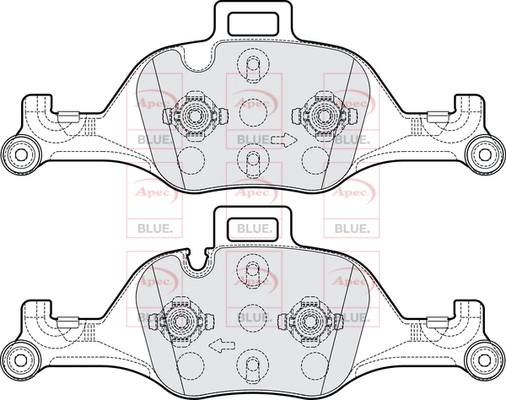 APEC fékbetétkészlet, tárcsafék - PD4252 - TothCarparts