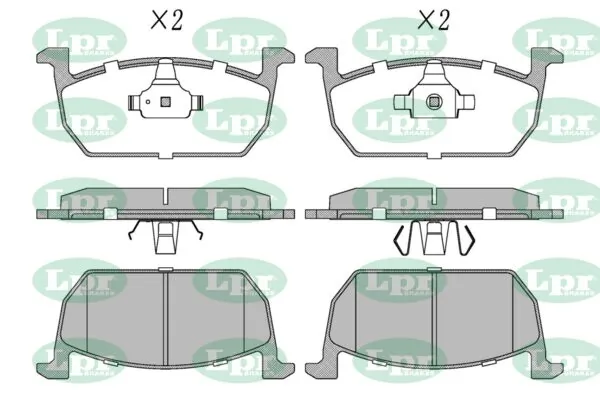 LPR-CN fékbetétkészlet, tárcsafék - 05P2055 - TothCarparts