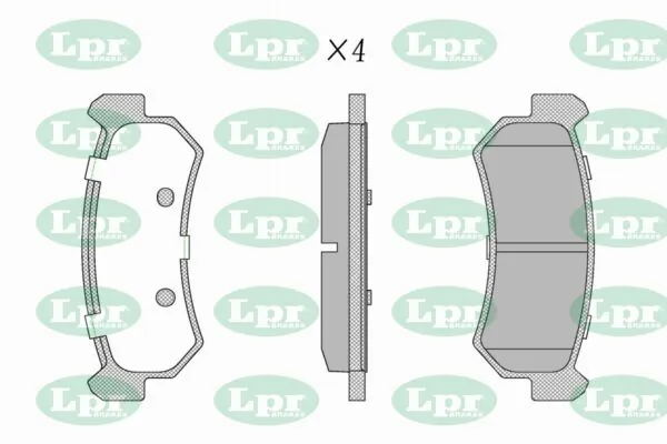 LPR-CN fékbetétkészlet, tárcsafék - 05P1199 - TothCarparts