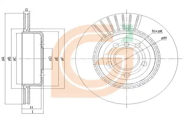 GAMA-SA féktárcsa - GM20355 - TothCarparts