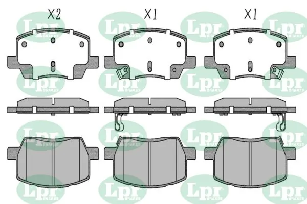 LPR-CN fékbetétkészlet, tárcsafék - 05P5573 - TothCarparts