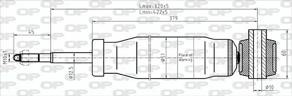 OPEN PARTS lengéscsillapító - SAB8700.32 - TothCarparts