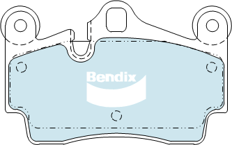 BENDIX-SEA fékbetétkészlet, tárcsafék - DB1677 4WD - TothCarparts