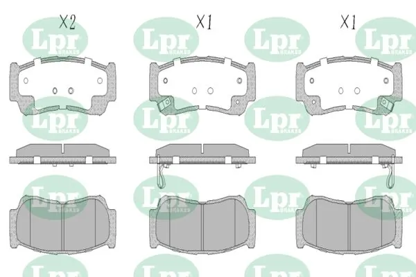 LPR-CN fékbetétkészlet, tárcsafék - 05P1417 - TothCarparts