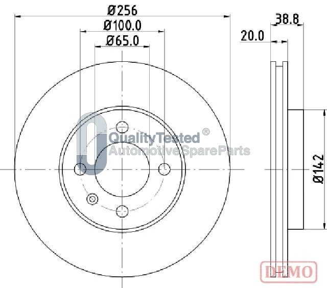 JAPANPARTS féktárcsa - DI0935JM - TothCarparts