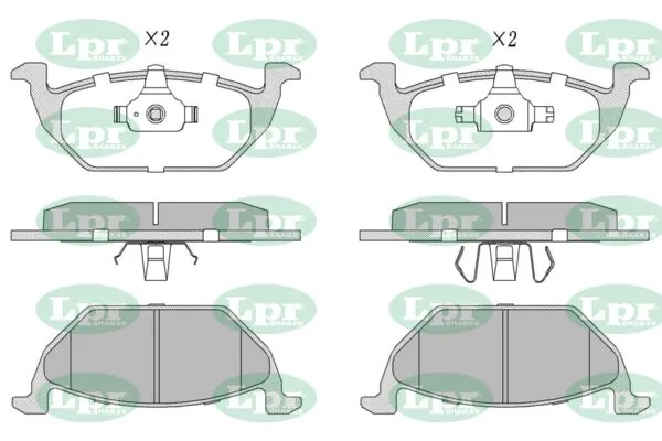 LPR-CN fékbetétkészlet, tárcsafék - 05P668 - TothCarparts