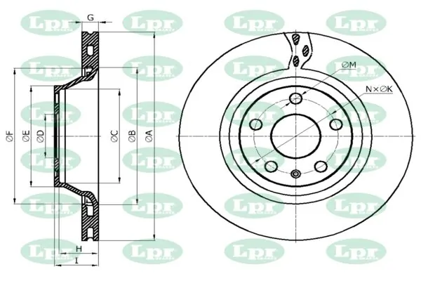 LPR-CN féktárcsa - A1049V - TothCarparts
