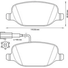 BÖLK fékbetétkészlet, tárcsafék - BOL-G091098 - TothCarparts