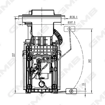 GMB Oceania üzemanyag-ellátó egység - GFPS-020A - TothCarparts