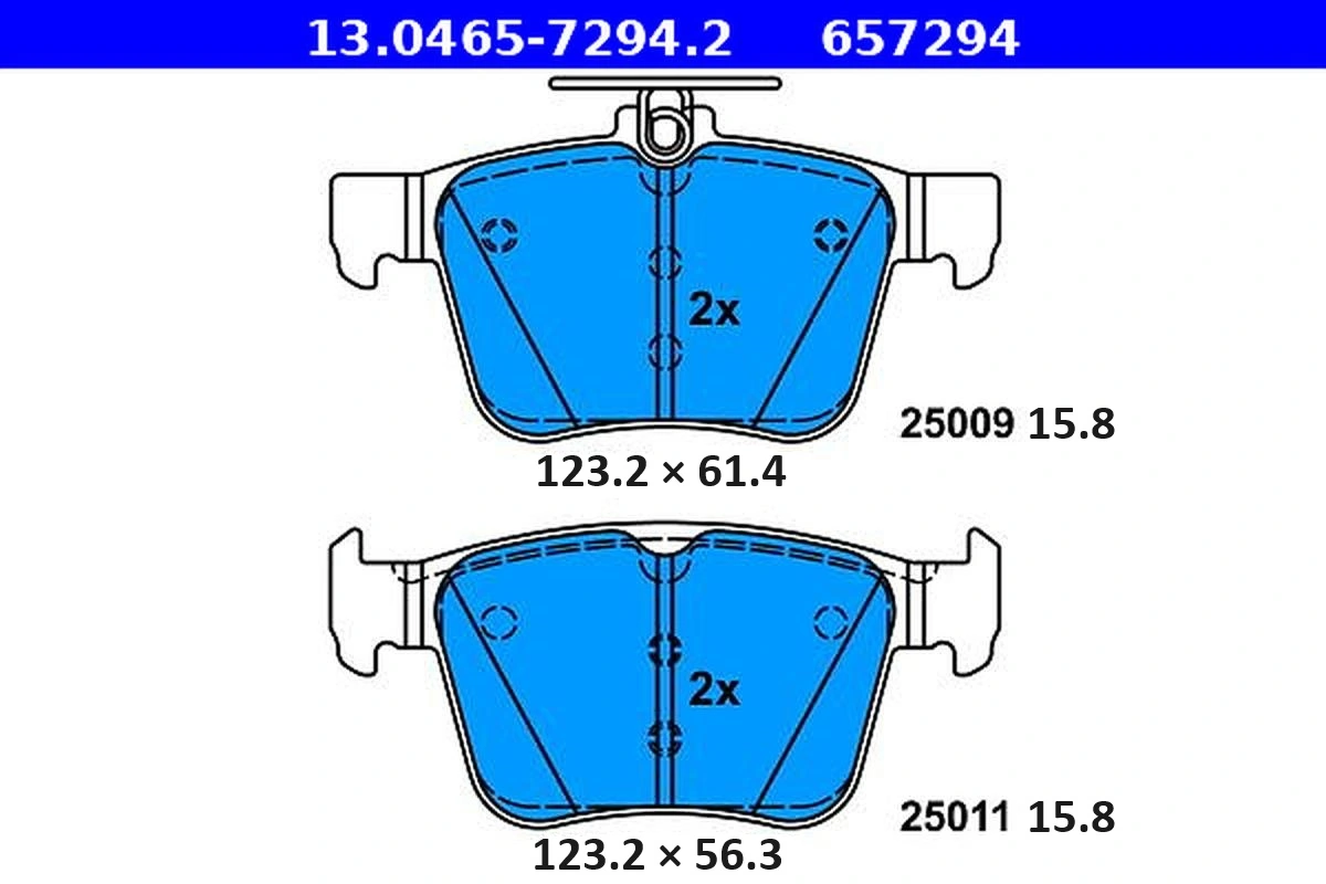 ATE-APAC fékbetétkészlet, tárcsafék - 13.0465-7294.2 - TothCarparts