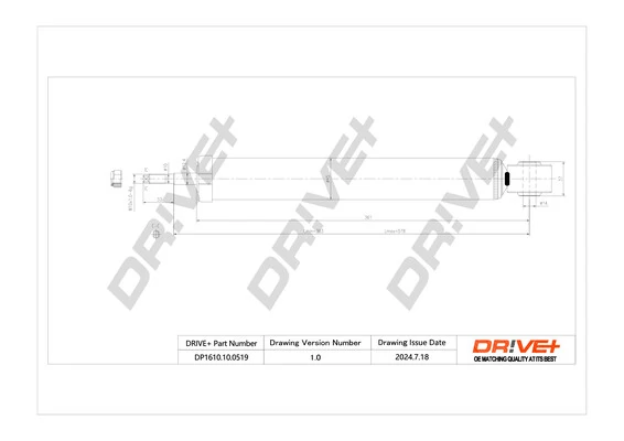 Dr!ve+ lengéscsillapító - DP1610.10.0519 - TothCarparts