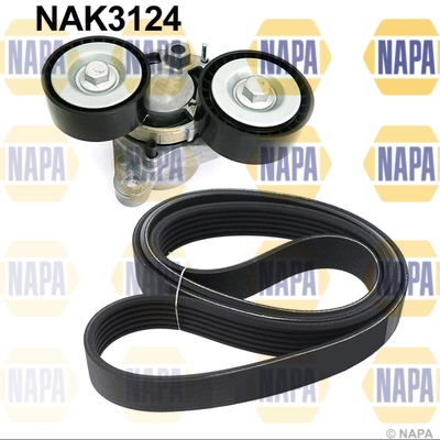 NAPA hosszbordás szíj készlet - NAK3124 - TothCarparts
