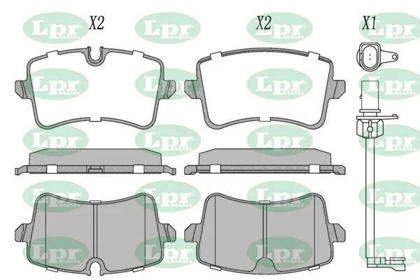 LPR-CN fékbetétkészlet, tárcsafék - 05P1826C - TothCarparts