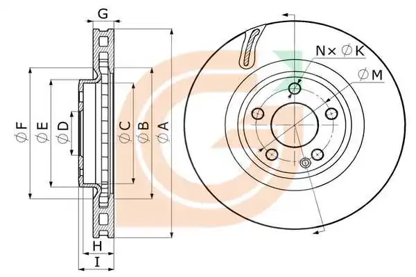 GAMA-SA féktárcsa - GM20483 - TothCarparts