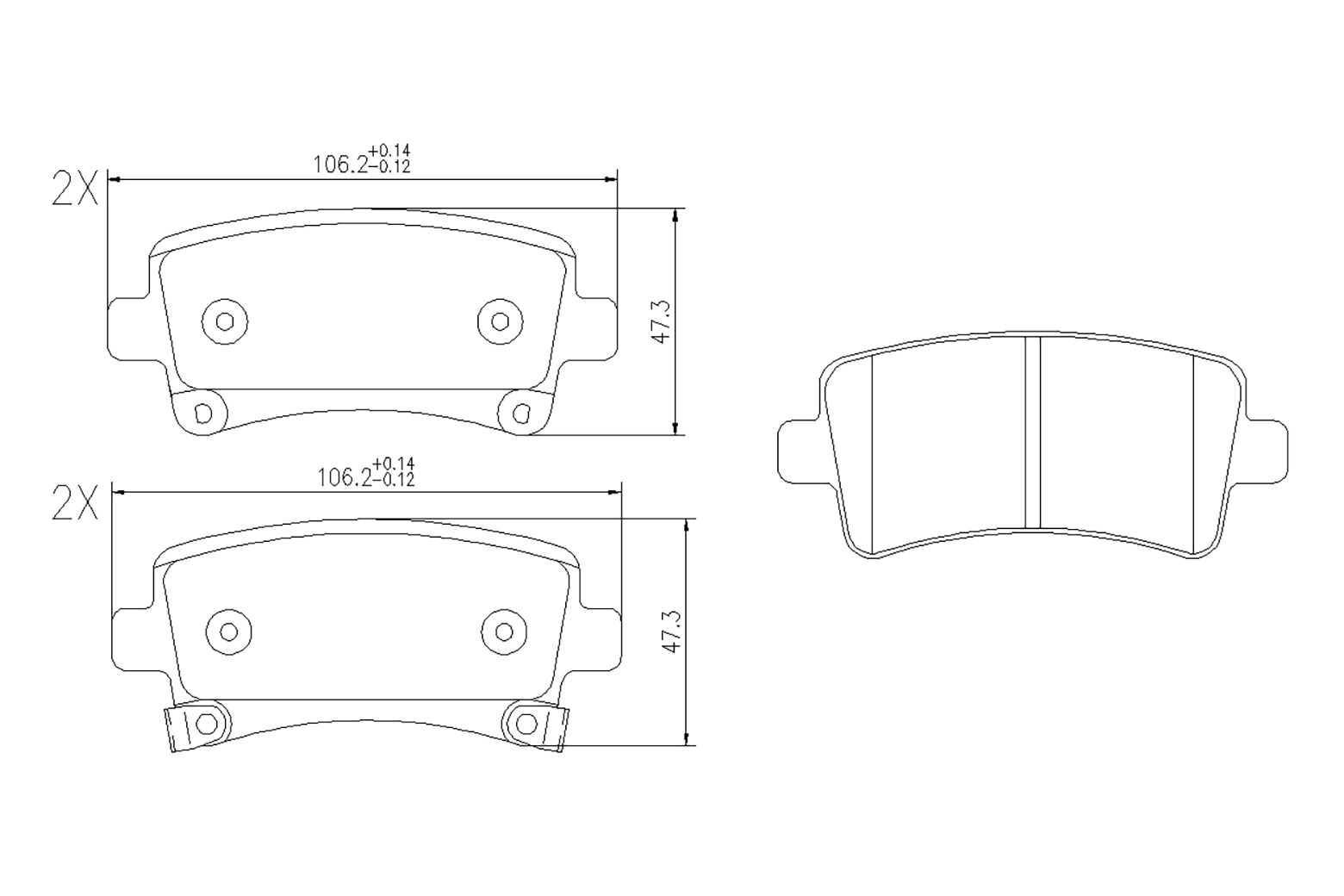 BOGAP fékbetétkészlet, tárcsafék - L8210131 - TothCarparts