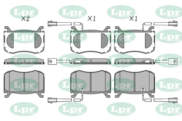 LPR-CN fékbetétkészlet, tárcsafék - 05P2134 - TothCarparts