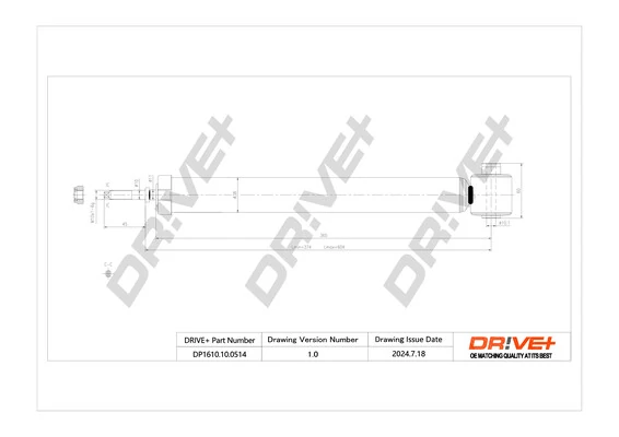 Dr!ve+ lengéscsillapító - DP1610.10.0514 - TothCarparts
