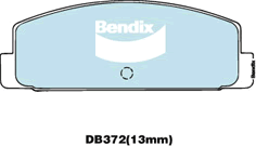 BENDIX-SEA fékbetétkészlet, tárcsafék - DB372 GCT - TothCarparts