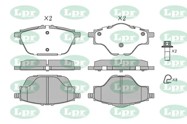 LPR-CN fékbetétkészlet, tárcsafék - 05P1873 - TothCarparts