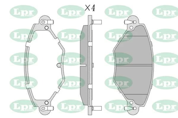 LPR-CN fékbetétkészlet, tárcsafék - 05P793 - TothCarparts