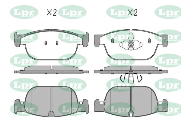 LPR-CN fékbetétkészlet, tárcsafék - 05P5078 - TothCarparts