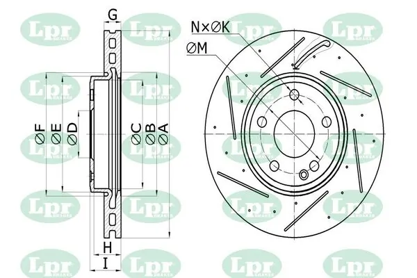 LPR-CN féktárcsa - M2090V - TothCarparts