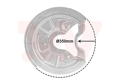 VAN WEZEL terelőlemez, féktárcsa - 7623372 - TothCarparts