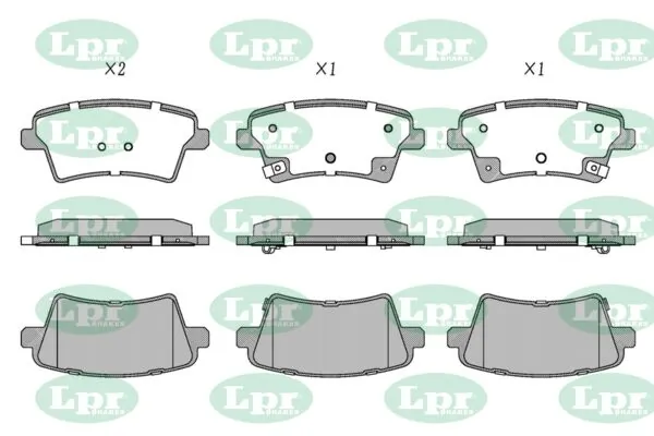 LPR-CN fékbetétkészlet, tárcsafék - 05P2386 - TothCarparts