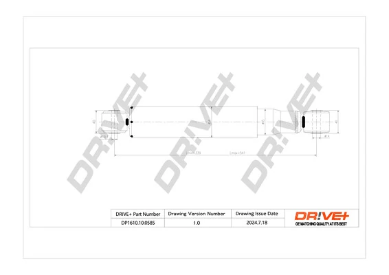 Dr!ve+ lengéscsillapító - DP1610.10.0585 - TothCarparts