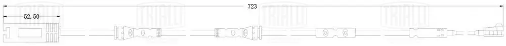 TRIALLI figyelmezető kontaktus, fékbetétkopás - PFS 4183 - TothCarparts