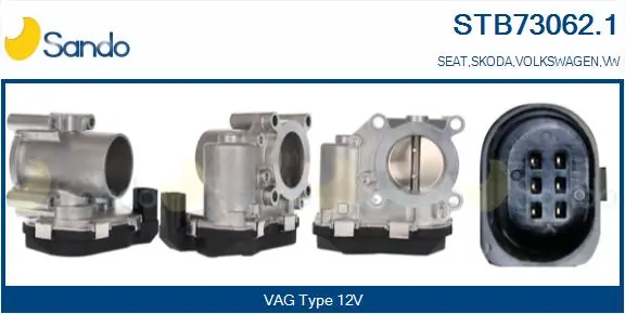 SANDO fojtószelep ház - STB73062.1 - TothCarparts