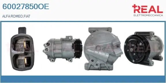 REAL kompresszor, klíma - 60027850OE - TothCarparts