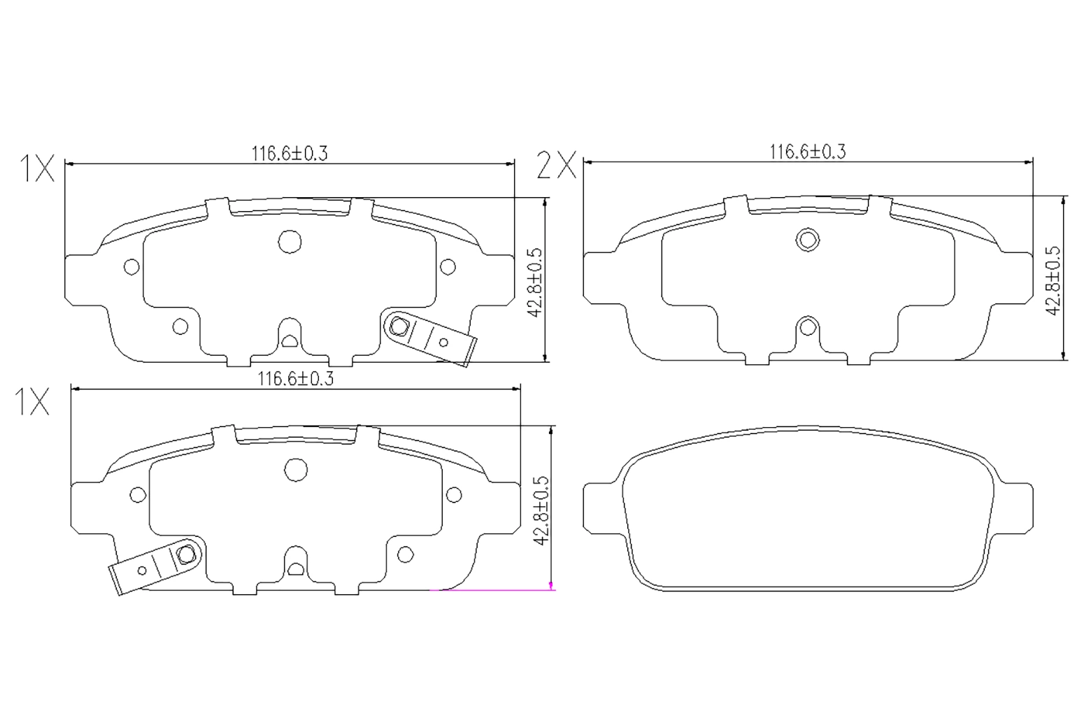 BOGAP fékbetétkészlet, tárcsafék - L8210130 - TothCarparts