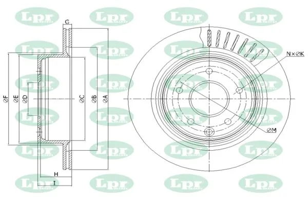 LPR-CN féktárcsa - N2006V - TothCarparts
