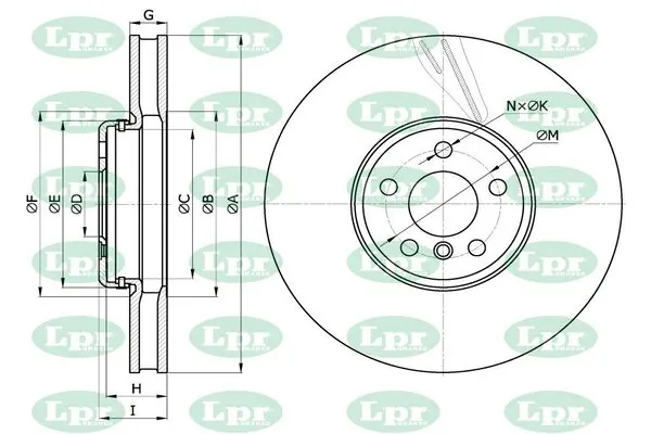LPR-CN féktárcsa - B2109V - TothCarparts