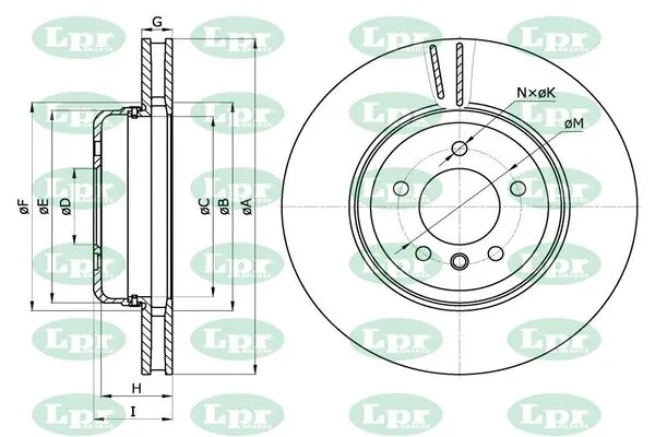 LPR-CN féktárcsa - B2099V - TothCarparts