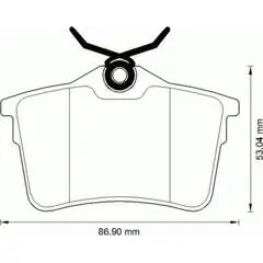 BÖLK fékbetétkészlet, tárcsafék - BOL-G041204 - TothCarparts
