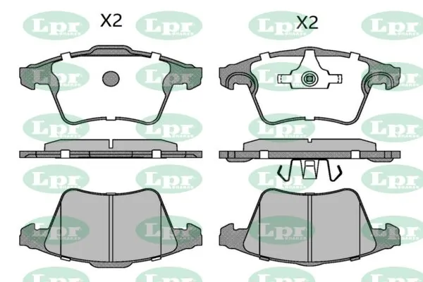 LPR-CN fékbetétkészlet, tárcsafék - 05P1526 - TothCarparts