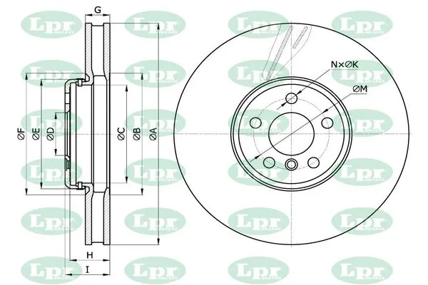LPR-CN féktárcsa - B2108V - TothCarparts