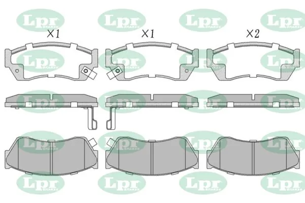 LPR-CN fékbetétkészlet, tárcsafék - 05P343 - TothCarparts