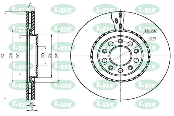 LPR-CN féktárcsa - A2003V - TothCarparts