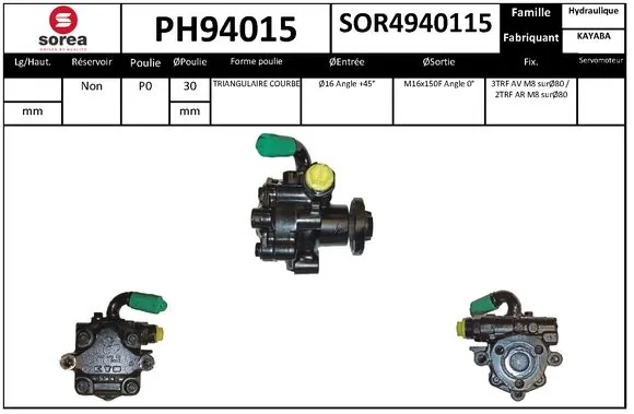 EAI hidraulikus szivattyú, kormányzás - PH94015 - TothCarparts
