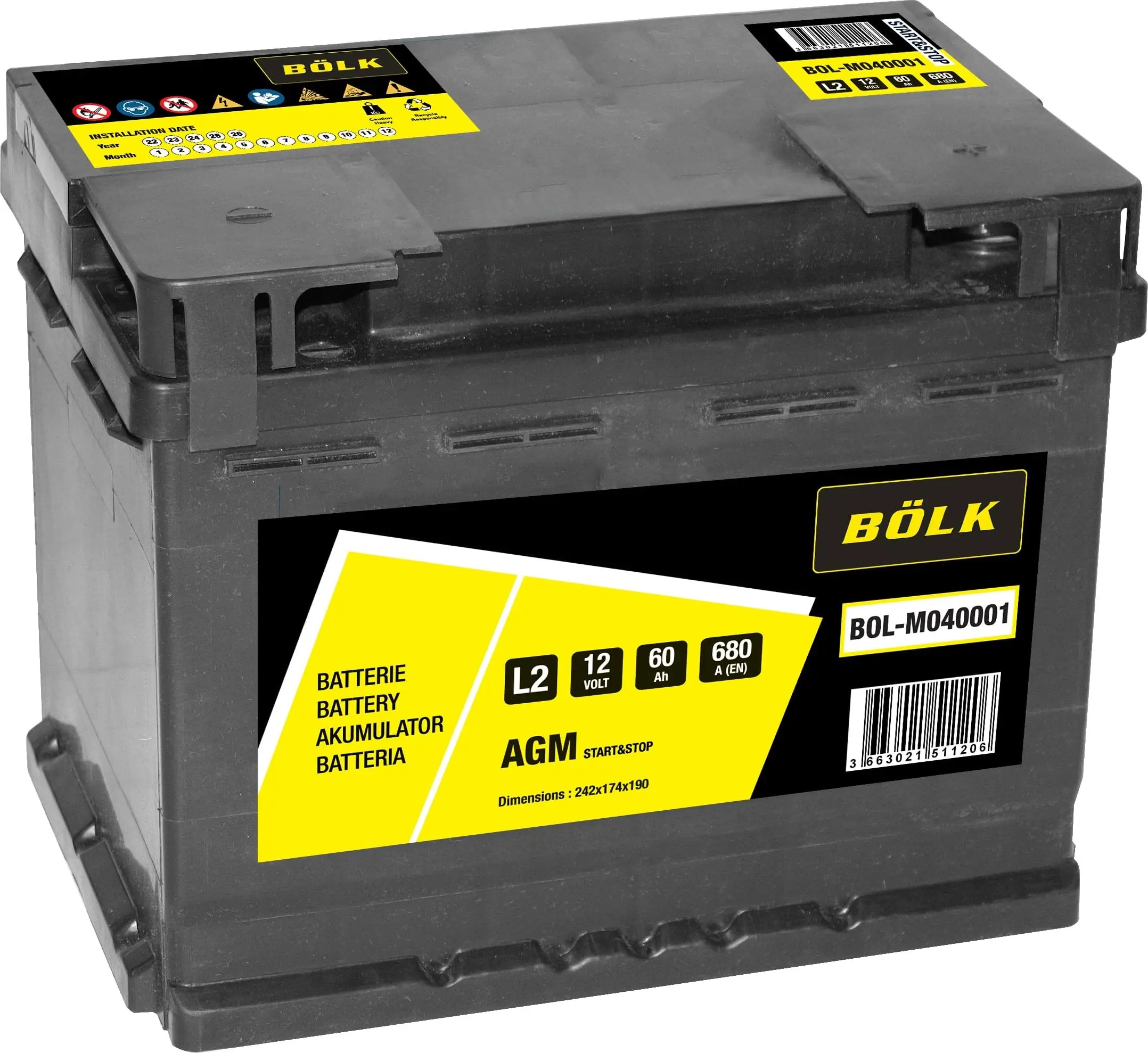 BÖLK Indító akkumulátor - BOL-M040001 - TothCarparts