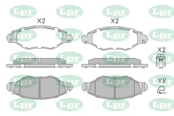 LPR-CN fékbetétkészlet, tárcsafék - 05P903 - TothCarparts