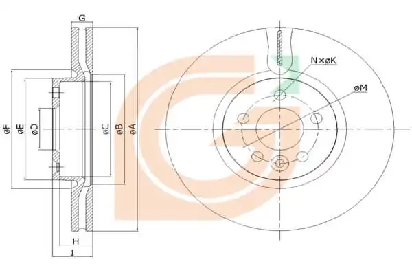 GAMA-SA féktárcsa - GM20451 - TothCarparts